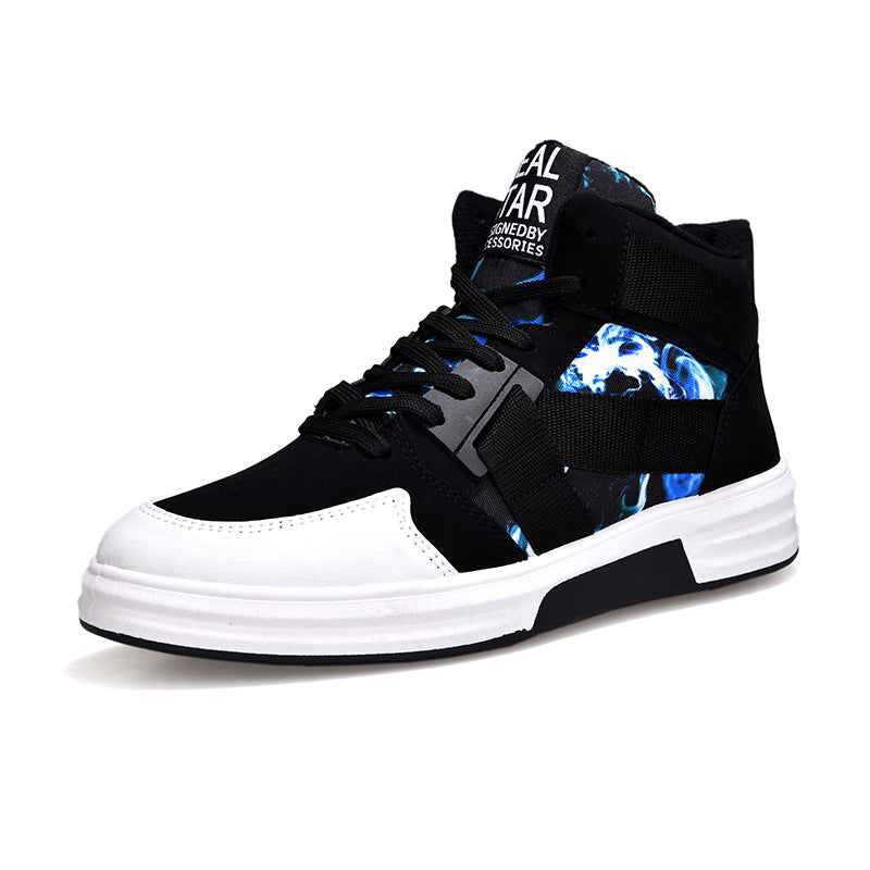 Camouflage High-Top Lace-Up Shoe My Store