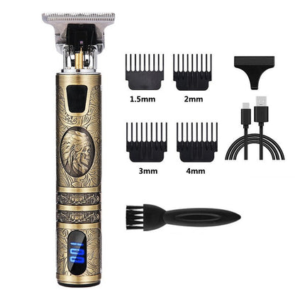 Beard Trimmer Hair Clippers Cordless Hair Cutting Kit Barber Shaving Machine For Men USB Rechargeable 1Heartof5