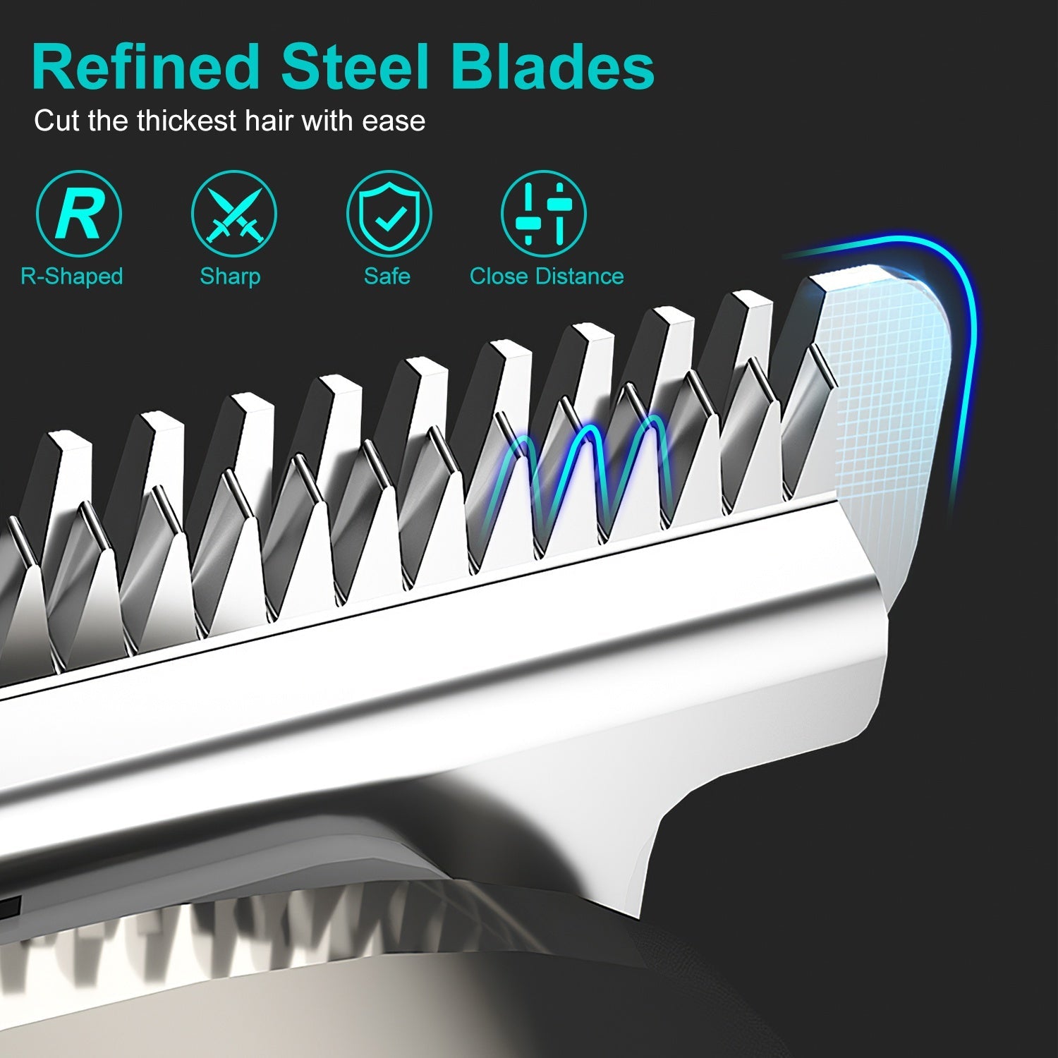 1Set All In One Beard Trimmer For Men With 5 Trimmer Heads IPX5 Waterproof Electric Razor For Face Nose Body Beard Cordless Hair Shaver Clipper Grooming Kit For Men Husband Father 1Heartof5