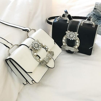 Fashion Designer Famous Bags For Women Designer Diamond Lock Bags Quality PU Leather Women Handbags Elegant Lady Shoulder Bags My Store