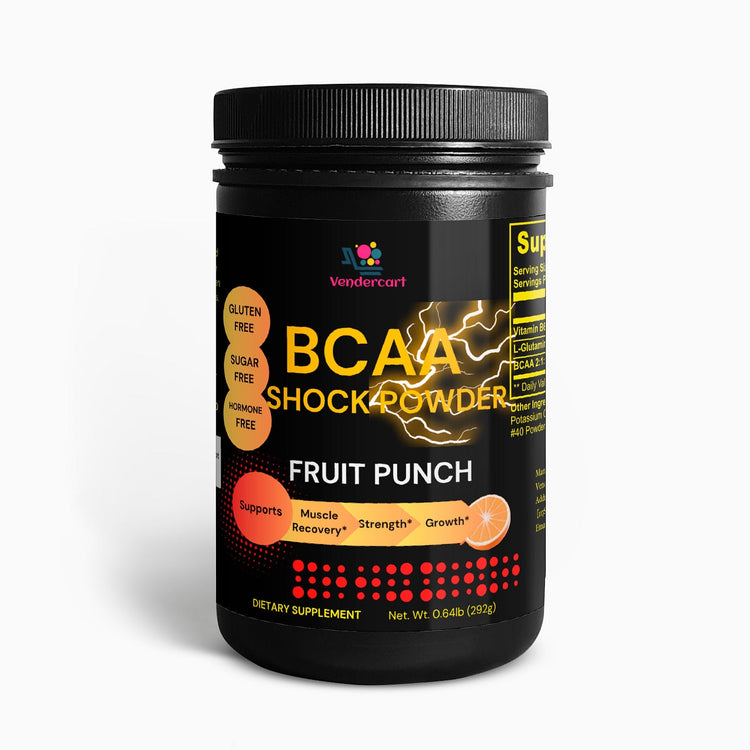 BCAA Shock Powder Fuel Muscle Growth, Enhance Recovery Boost Performance 1Heartof5