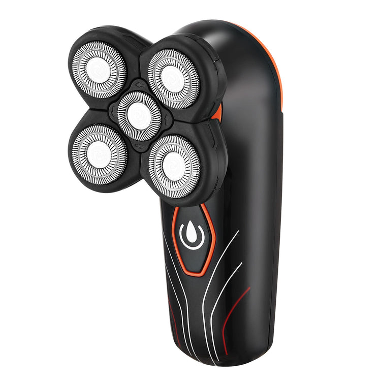 4D Electric Shavers Razor IPX7 Waterproof Wet & Dry 5 Floating Head Rotary Shavers Rechargeable Beard Trimmer Shaving Razor For Men 1Heartof5