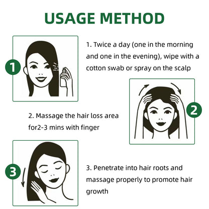 OUHOE Ginseng Hair Growth Lotion Ginseng  Moisturizing Hair Care Hair Growth Spray 1Heartof5