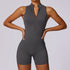 Fitness Yoga Jumpsuit With Zipper Summer