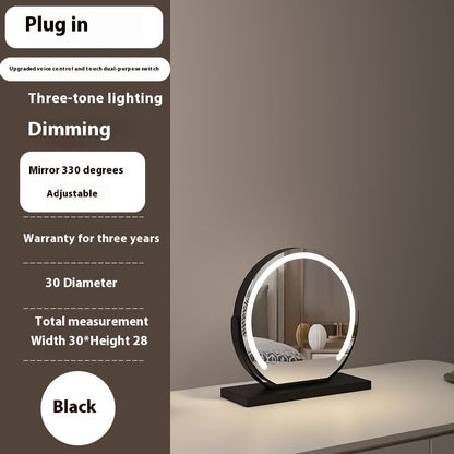 Semicircle LED With Light Makeup Desktop Smart Touch Dimming Fill Light Mirror Adjustable 1Heartof5