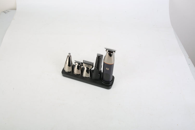 1Set All In One Beard Trimmer For Men With 5 Trimmer Heads IPX5 Waterproof Electric Razor For Face Nose Body Beard Cordless Hair Shaver Clipper Grooming Kit For Men Husband Father 1Heartof5