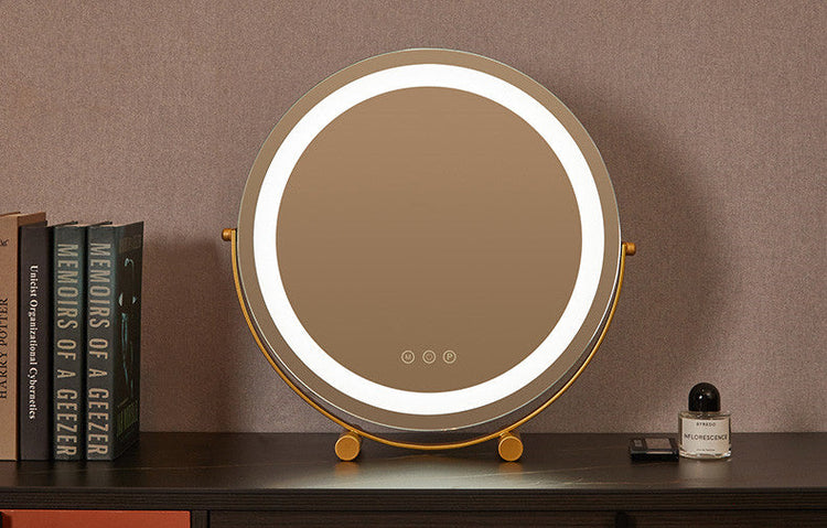 Makeup Mirror Desktop Desktop Led Charging Dressing Table With Light Fill Light 1Heartof5