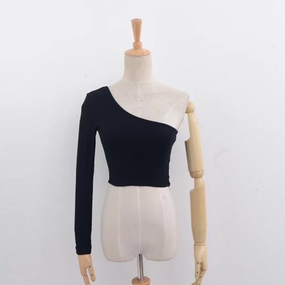 Off Shoulder Sexy Female Knitted Crop Top Women White Black Tops Streetwear Elastic Short T shirt Knitting Cropped Camis Tees My Store