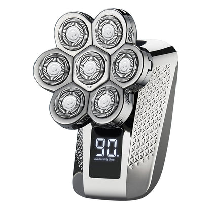 1Pc Head Shavers For Bald Men 5 In 1 7D Electric Rotary Razor Rechargeable Cordless Head Beard Trimmer Shaver Kit IPX6 Waterproof Dry Wet Grooming Kit With 3 Combs 1Heartof5