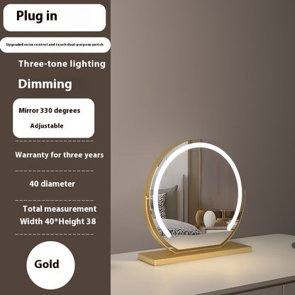 Semicircle LED With Light Makeup Desktop Smart Touch Dimming Fill Light Mirror Adjustable 1Heartof5