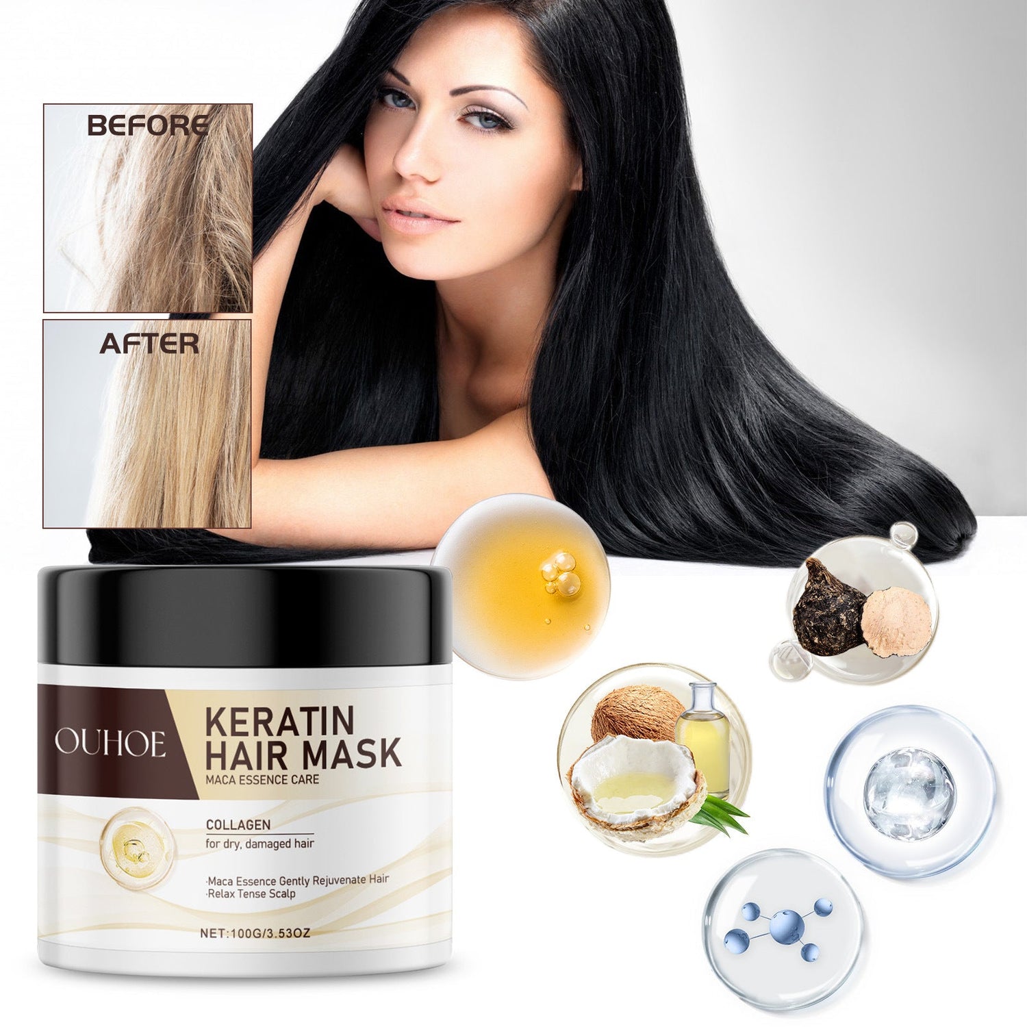 Keratin Conditioner Soft Scalp Deep Nourishing My Store