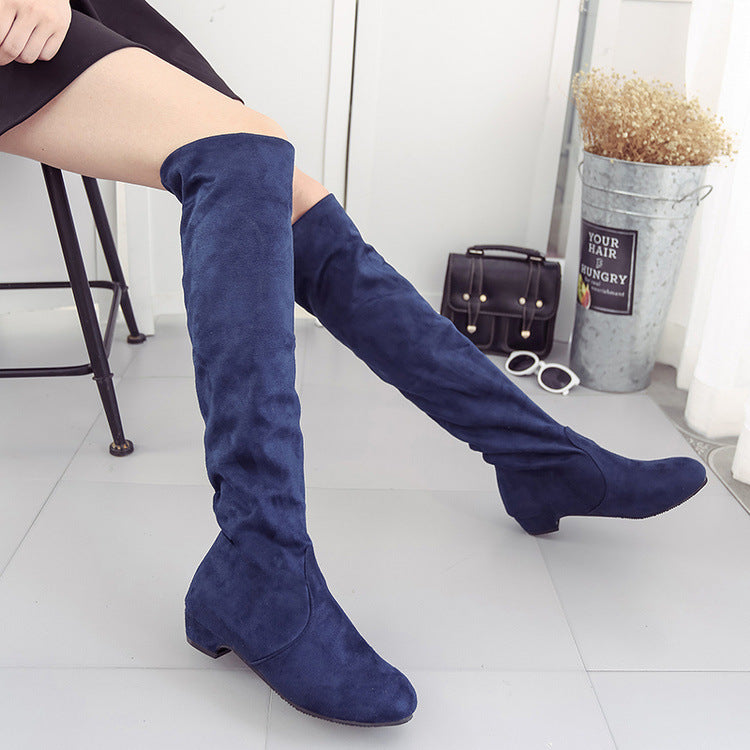 Autumn And Winter New High Leg Boot Long Over-the-knee Boots Flat Boots Children