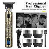 Beard Trimmer Hair Clippers Cordless Hair Cutting Kit Barber Shaving Machine For Men USB Rechargeable 1Heartof5