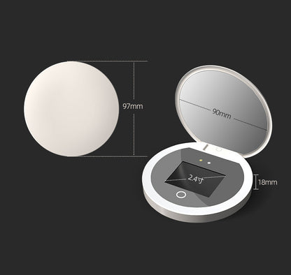 Intelligent Sunscreen UV Makeup Mirror, Handheld LED Beauty, Portable Charging, Eye Protection 1Heartof5