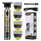 Beard Trimmer Hair Clippers Cordless Hair Cutting Kit Barber Shaving Machine For Men USB Rechargeable 1Heartof5