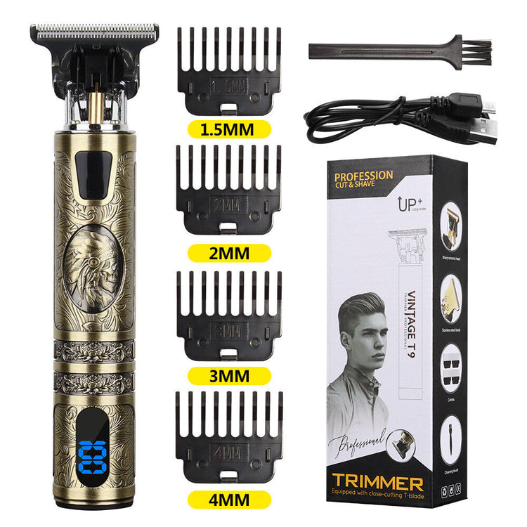 Beard Trimmer Hair Clippers Cordless Hair Cutting Kit Barber Shaving Machine For Men USB Rechargeable 1Heartof5
