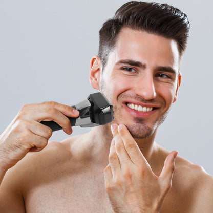 Electric Foil Face Shaver 5-Blade Electric Razor For Men Wet &amp; Dry Jawline Beard Trimmer Precision Sideburn Shavers IPX6 Waterproof With LED Display Cleaning Brushes 1Heartof5