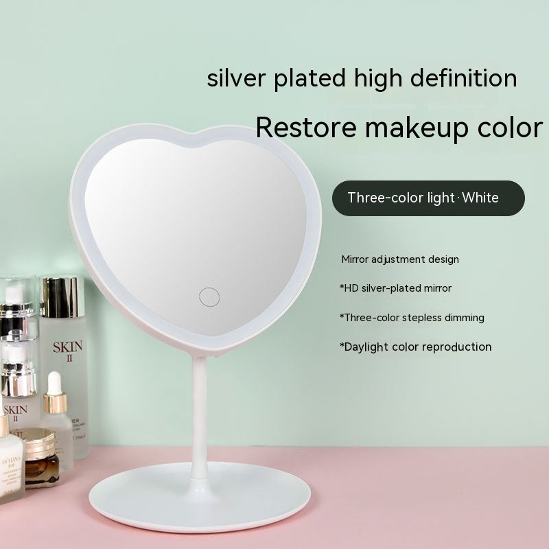 Mirror Makeup Mirror LED With Light Female Fill Light 1Heartof5