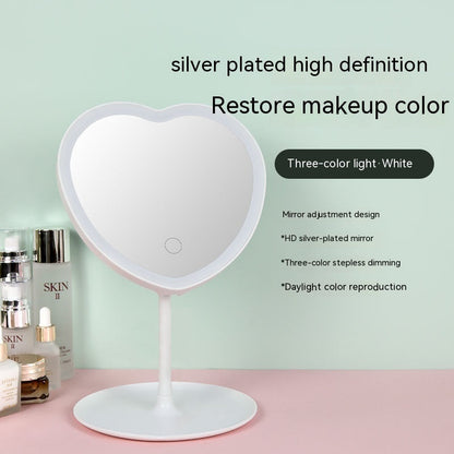 Mirror Makeup Mirror LED With Light Female Fill Light 1Heartof5