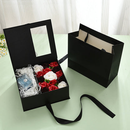 Transparent Window Perfume Gift Box Eternal Rose Hand Gift Box My Store