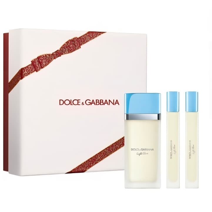 Dolce & Gabbana Women’s Light Blue Eau de Toilette 3pc Gift Set – 1.7oz