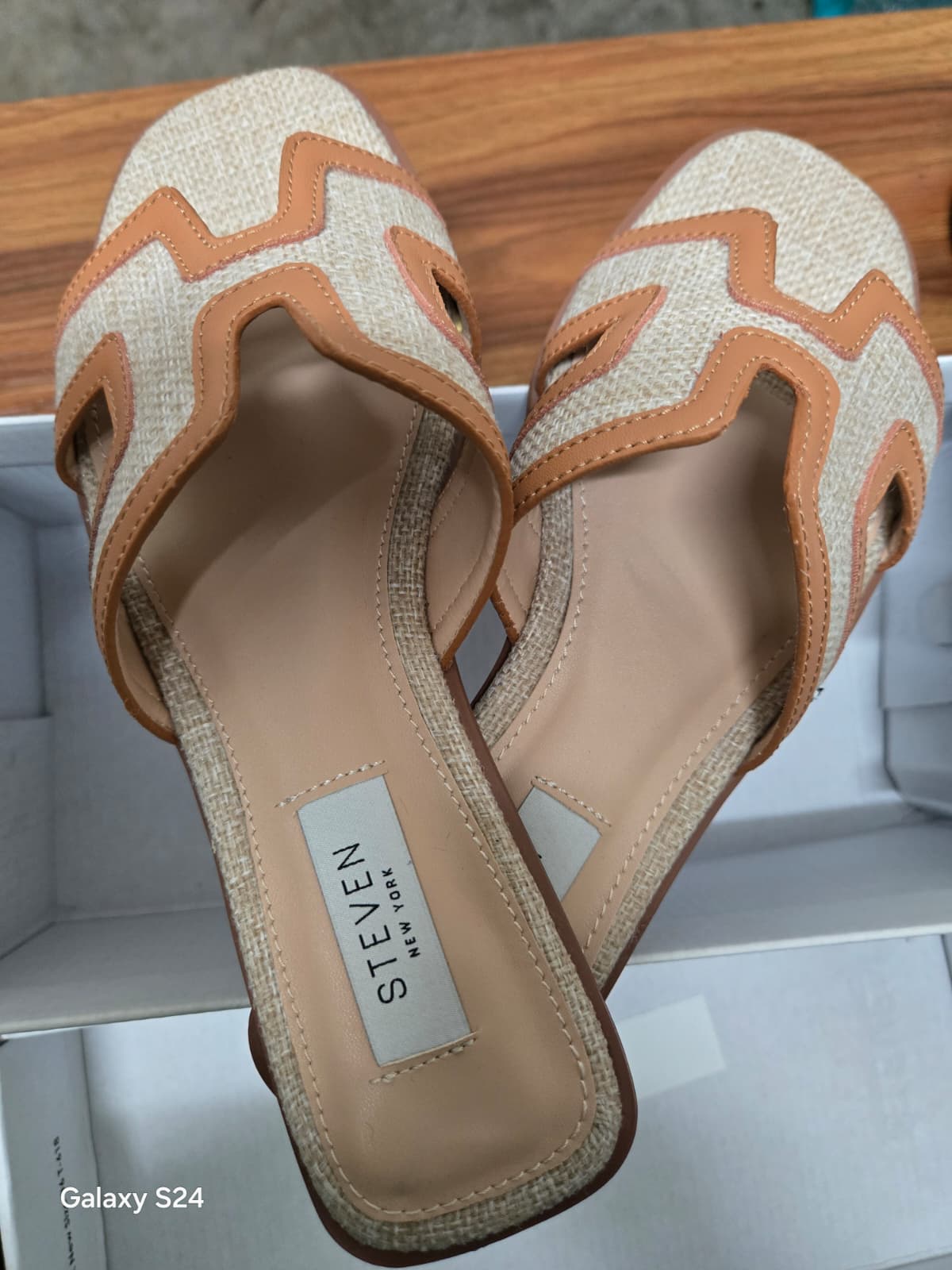 Steven Cognac Sandals