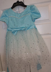 Blue and white short children gown 1Heartof5
