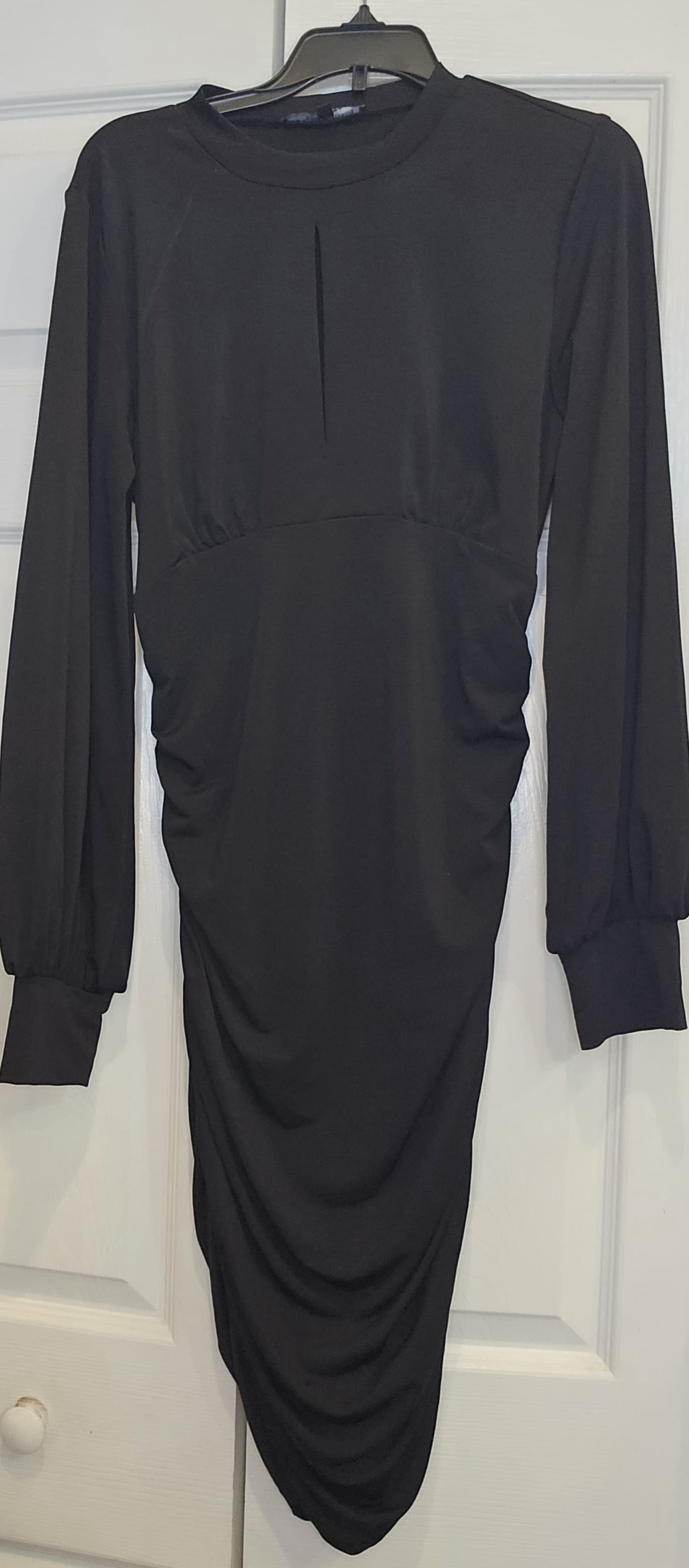 Black, Long sleeve Dress
