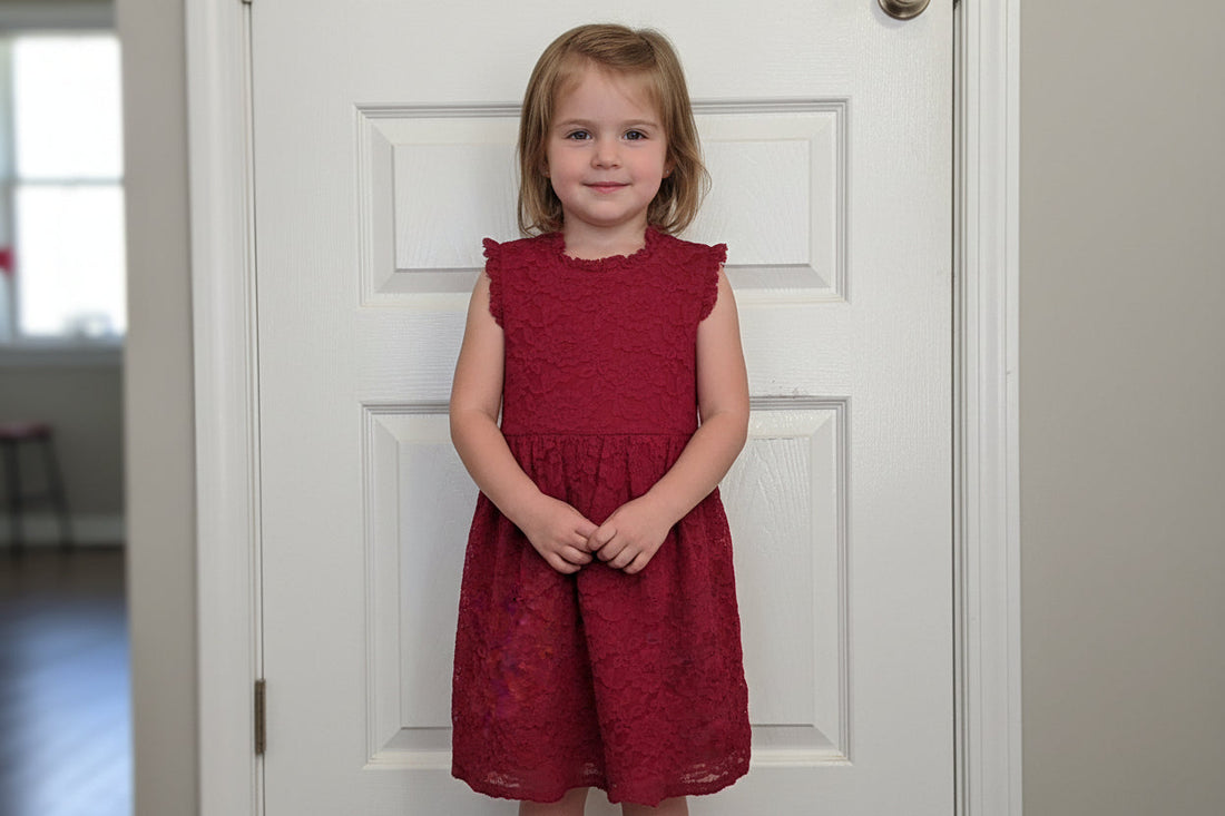 Red Floral, Flower Armless Gown 1Heartof5