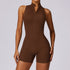 Fitness Yoga Jumpsuit With Zipper Summer