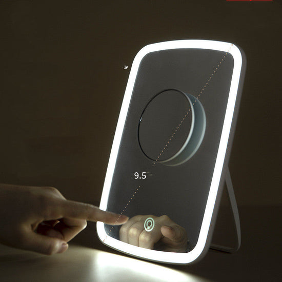 Portable Folding Desktop LED Makeup Mirror 1Heartof5