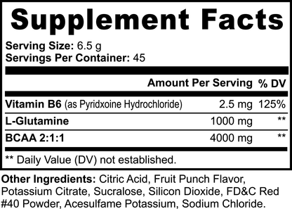 BCAA Shock Powder Fuel Muscle Growth, Enhance Recovery Boost Performance 1Heartof5