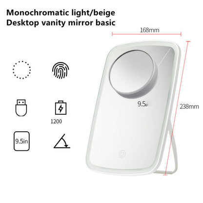 Portable Folding Desktop LED Makeup Mirror 1Heartof5