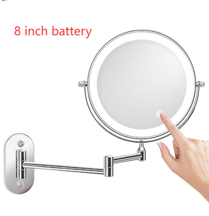 New 8-inch Folding LED Makeup Mirror Wall-mounted 1Heartof5