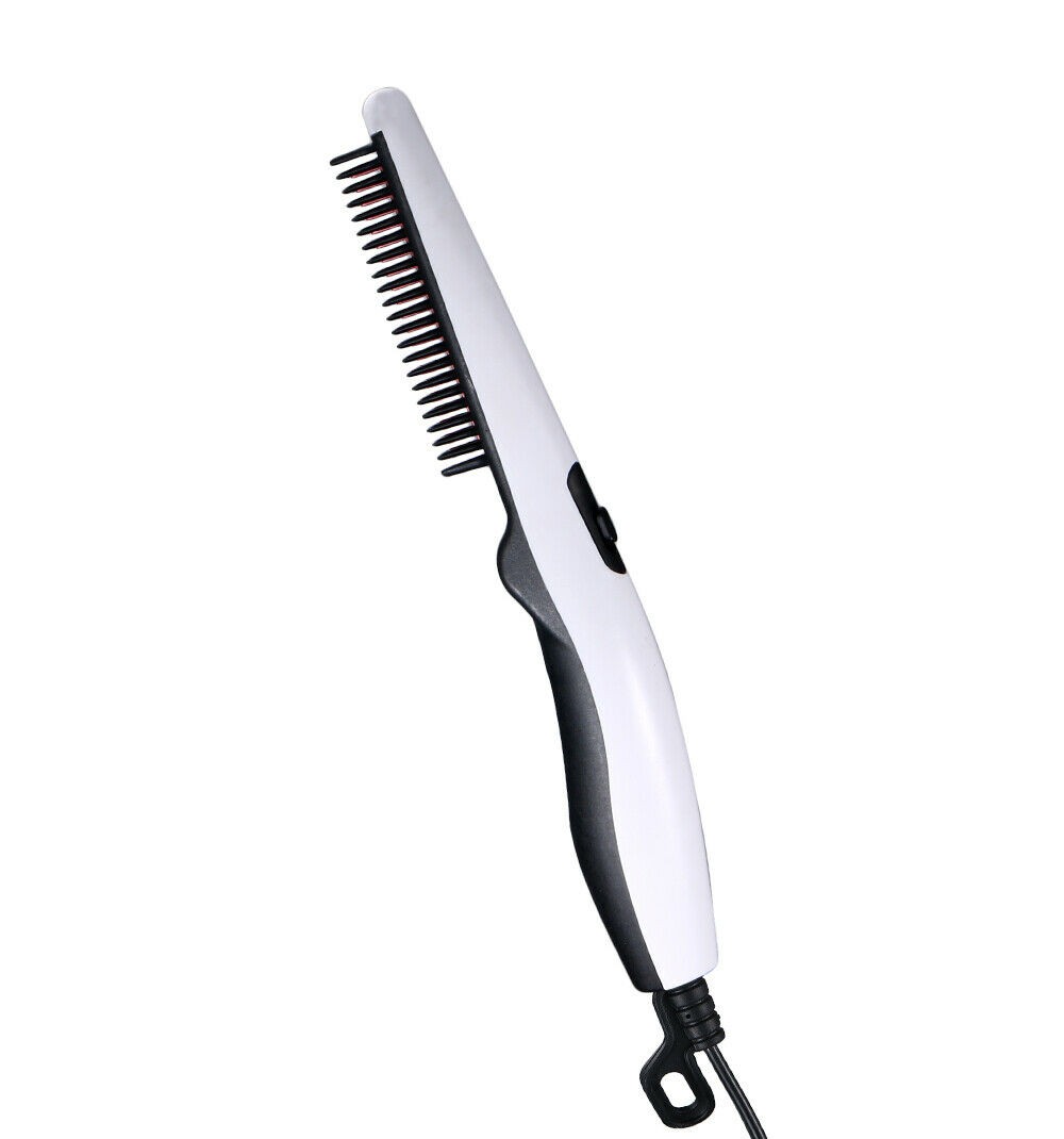 Negative Ion Hair Straightener Styling Comb Hot Comb Press Beard Brush For Men 1Heartof5