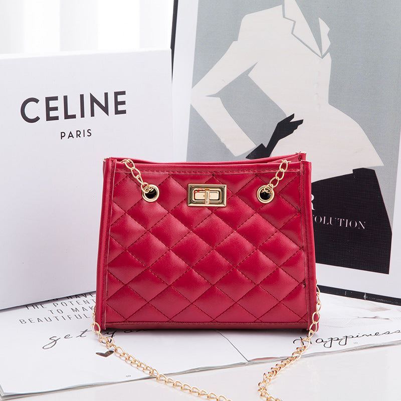 Mini Chain Shoulder Bags Rhombus Sewing Small Square Bags For Women My Store