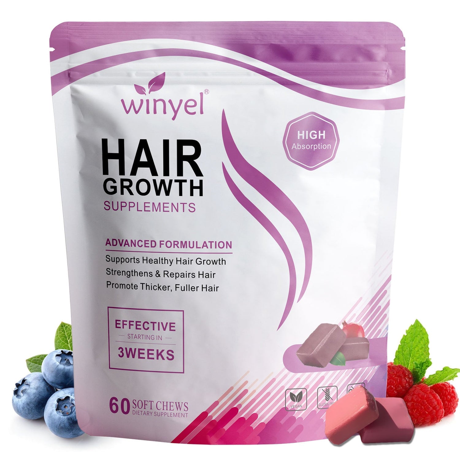 WINYEL Hair Growth Soft Chew able