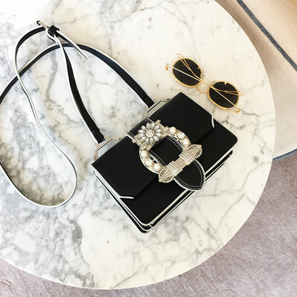 Fashion Designer Famous Bags For Women Designer Diamond Lock Bags Quality PU Leather Women Handbags Elegant Lady Shoulder Bags My Store