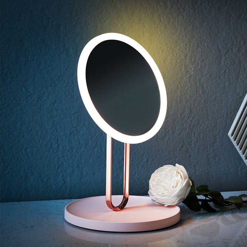 Desktop LED Makeup Fill Mirror With Light 1Heartof5