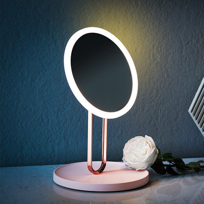 Desktop LED Makeup Fill Mirror With Light 1Heartof5