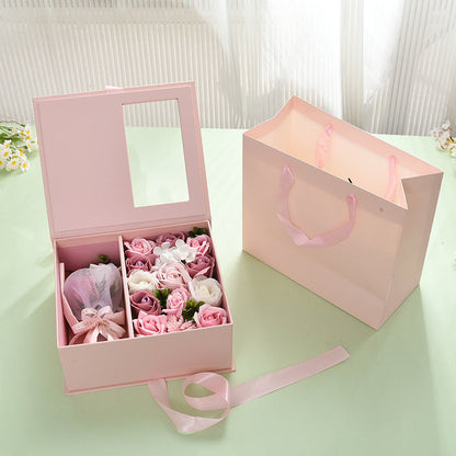 Transparent Window Perfume Gift Box Eternal Rose Hand Gift Box My Store