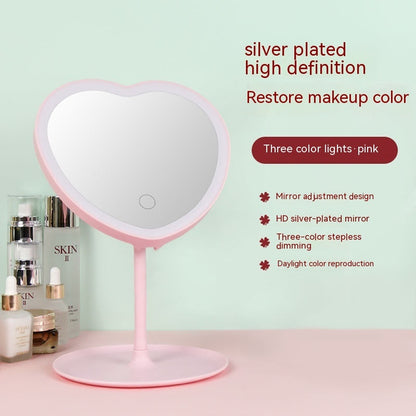 Mirror Makeup Mirror LED With Light Female Fill Light 1Heartof5