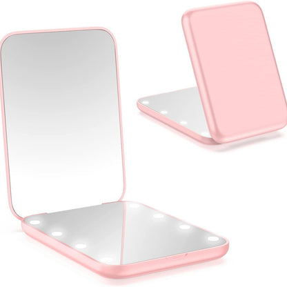 Ultra-thin LED Handheld Makeup Mirror 1Heartof5