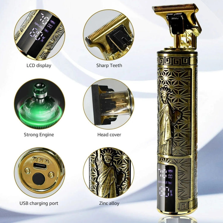 Beard Trimmer Hair Clippers Cordless Hair Cutting Kit Barber Shaving Machine For Men USB Rechargeable 1 PCS 1Heartof5