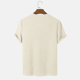 Men Summer Solid Color Round Neck Basic T-Shirts My Store