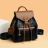 Female Leather Backpack Shoulder School Travel Bag