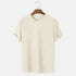 Men Summer Solid Color Round Neck Basic T-Shirts My Store