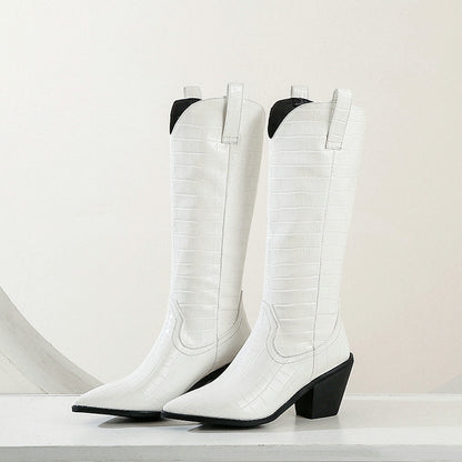 Long Boots Thick Heel Boots Women&