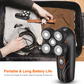 4D Electric Shavers Razor IPX7 Waterproof Wet & Dry 5 Floating Head Rotary Shavers Rechargeable Beard Trimmer Shaving Razor For Men 1Heartof5