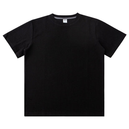 Men Summer Solid Color Round Neck Basic T-Shirts My Store